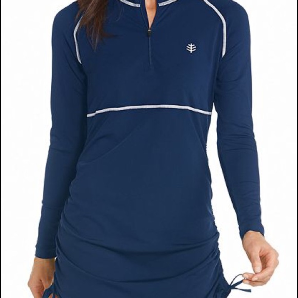 Coolibar swim shirt & leggings modest swimsuit set